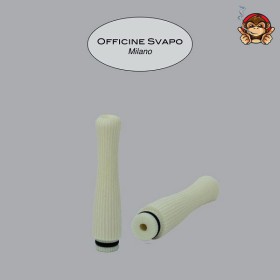 Drip Tip POSEIDONE Galalite Avorio - Officine Svapo