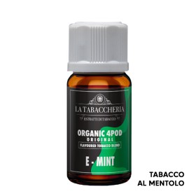 E-MINT - Organic 4 Pod - Aroma Concentrato 10ml - La Tabaccheria